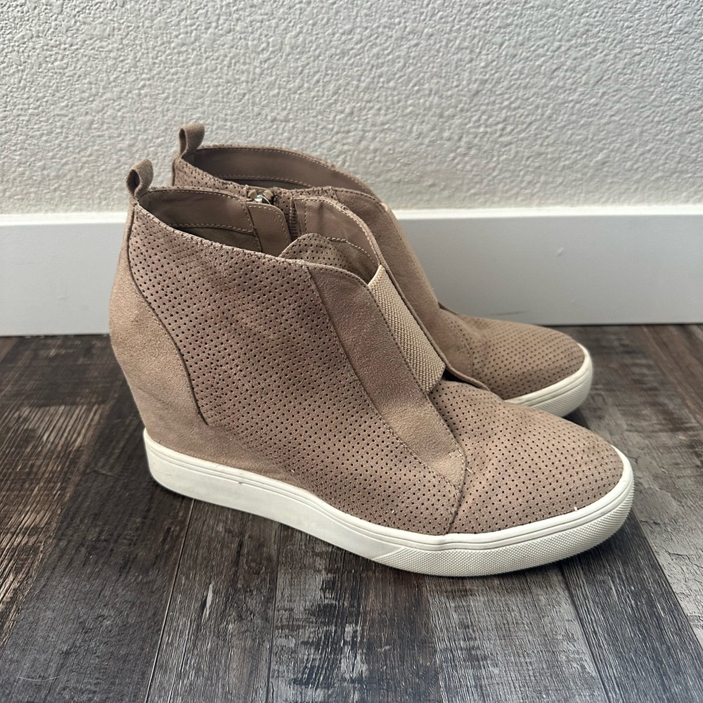 MIA Suede Wedge Sneaker